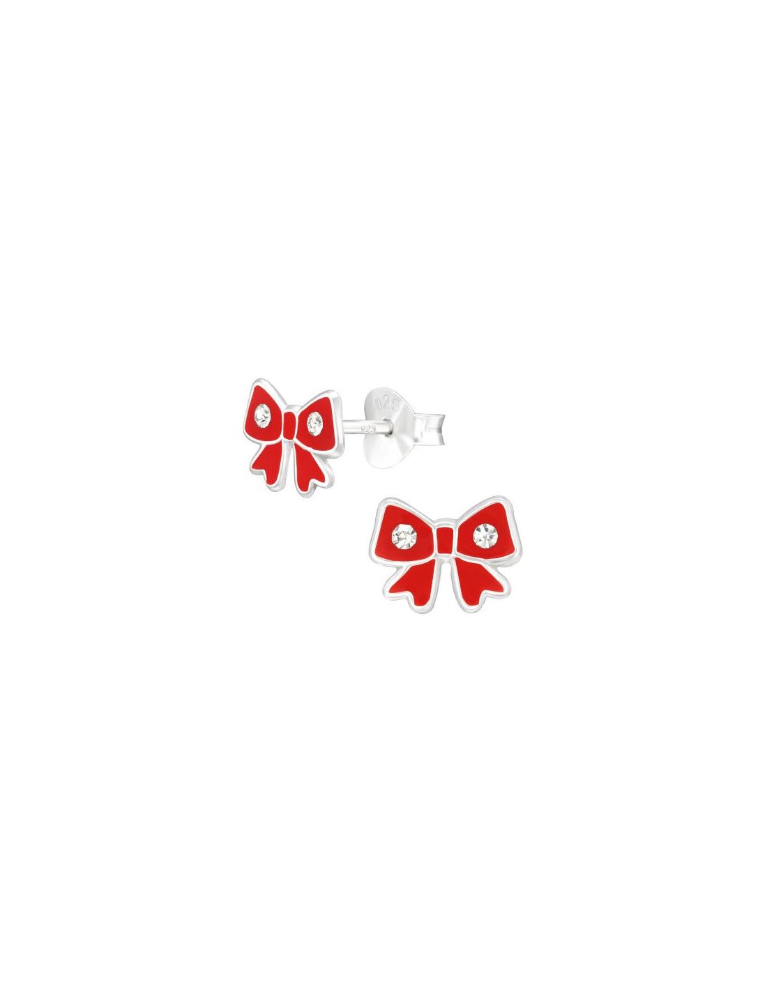 Aros para niñas Bow - 8 mm x 6 mm