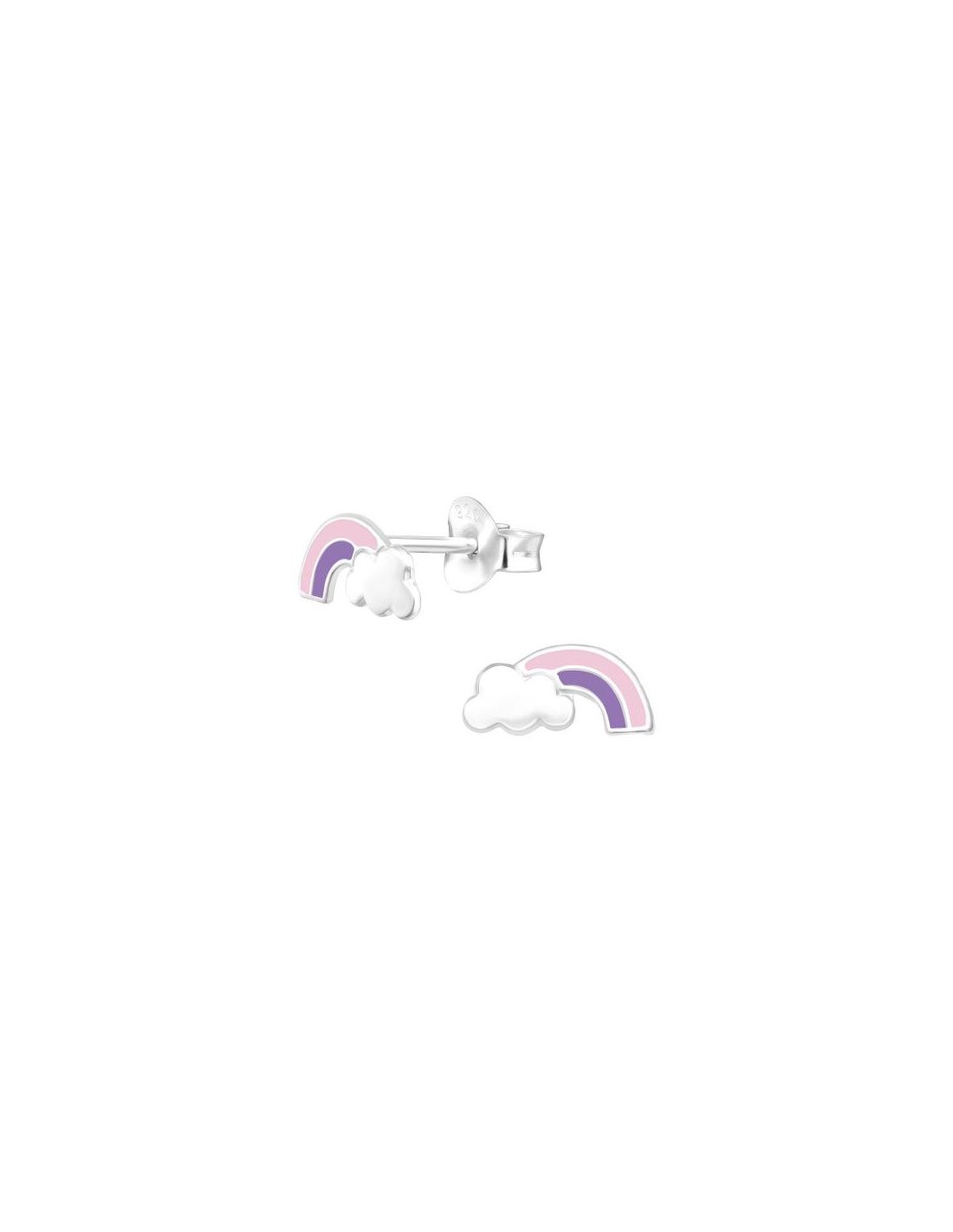 Aros para niñas Rainbow - 9 mm x 4 mm