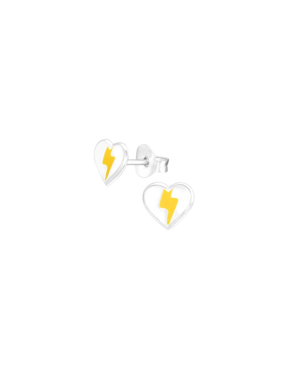 Aros para niñas Heart & Bolt - 7 mm x...
