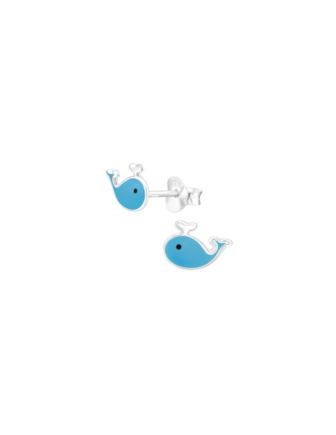 Aros para niñas Whale - 9 mm x 6 mm