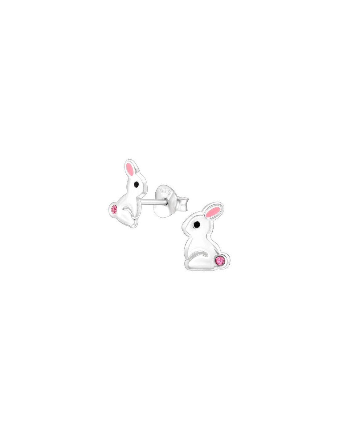 Aros para niñas Rabbit - 6 mm x 8 mm
