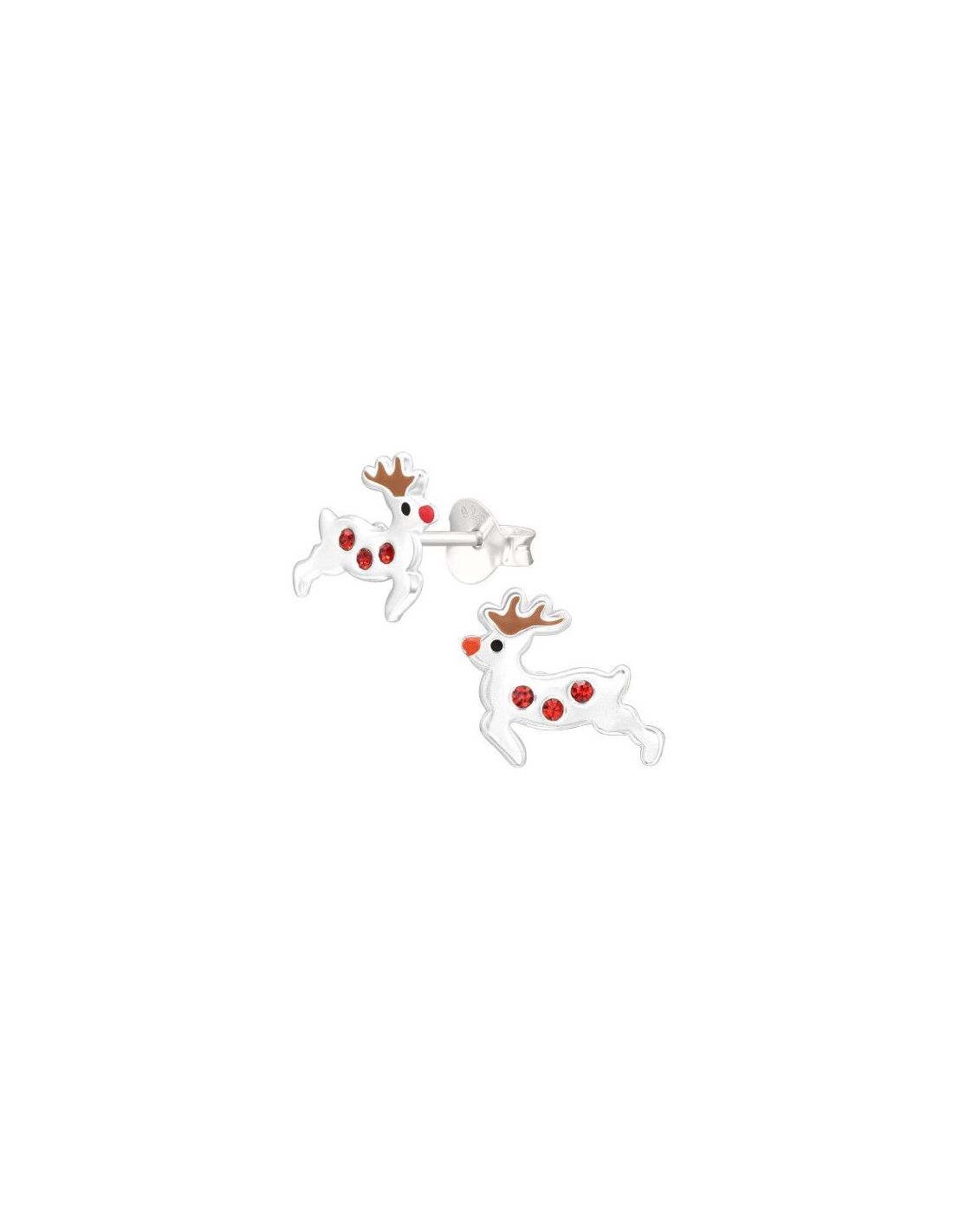 Aros para niñas Reindeer - 11 mm x 9 mm
