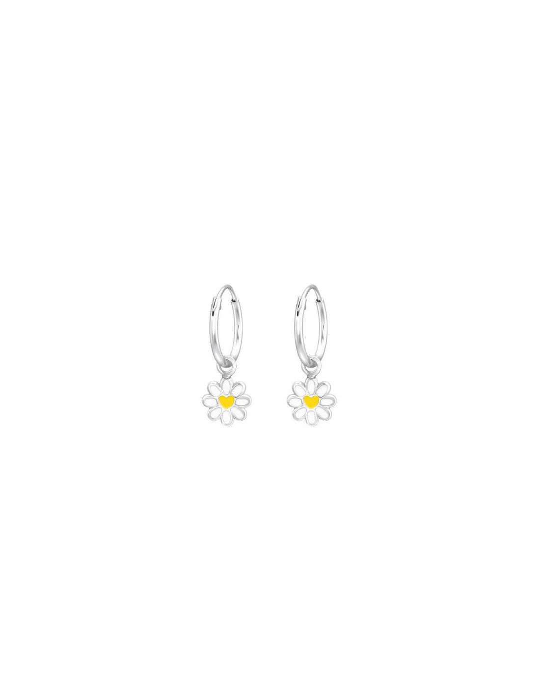 Aros para niñas Hanging Flower - 7 mm...