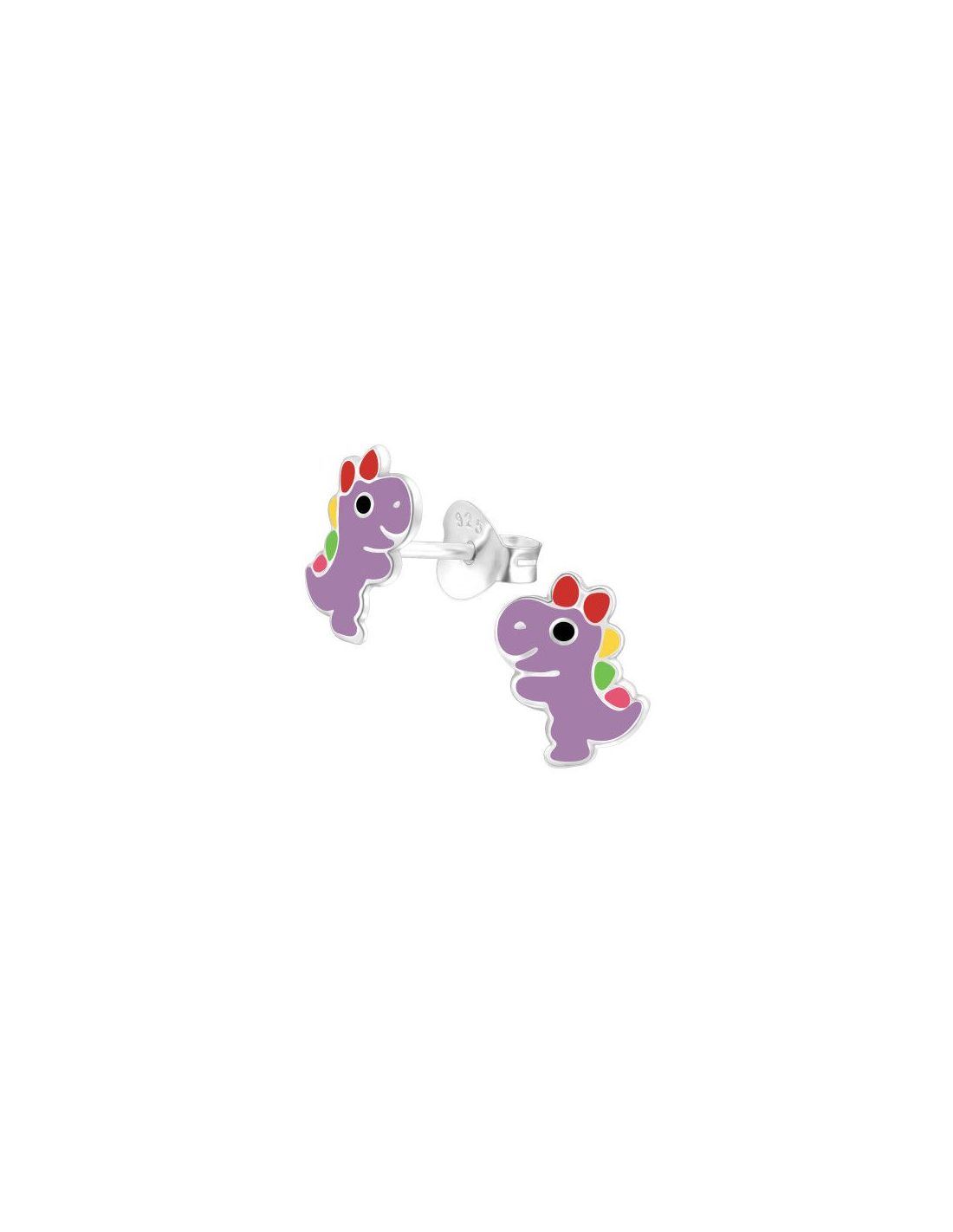 Aros para niñas Dinosaur - 6 mm x 8 mm