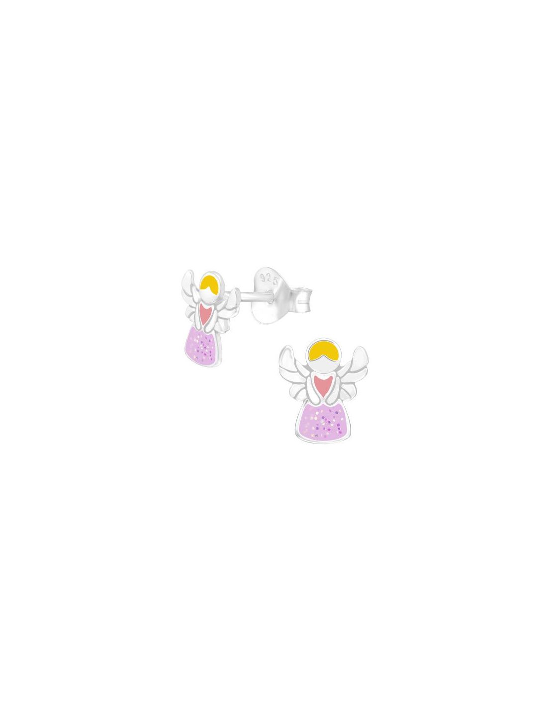 Aros para niñas Angel - 6 mm x 8 mm
