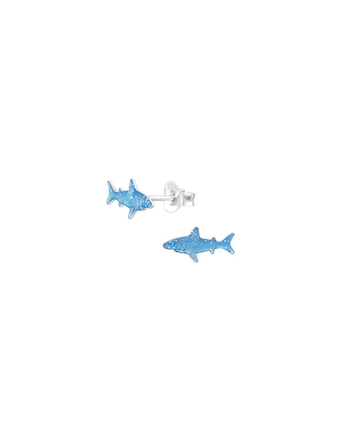 Aros para niñas Shark - 12 mm x 6 mm