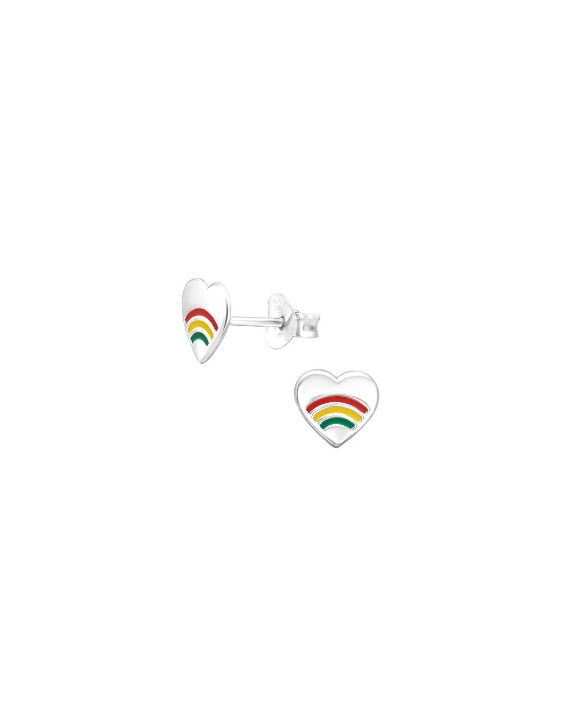 Aros para niñas Heart - 7 mm x 7 mm