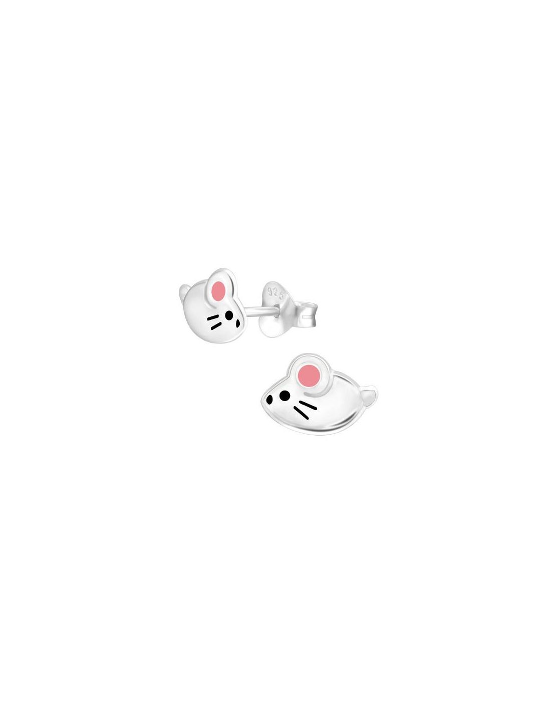 Aros para niñas Mouse - 9 mm x 6 mm