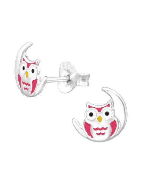 Aros para niñas Owl - 8 mm...