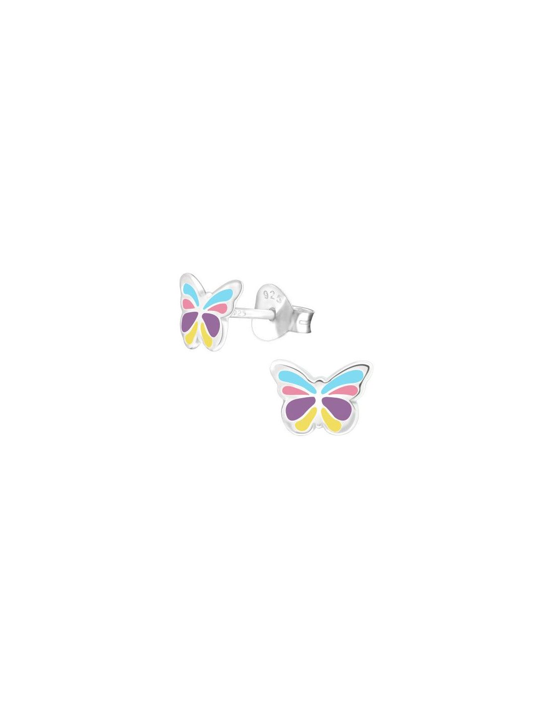 Aros para niñas Butterfly - 8 mm x 6 mm