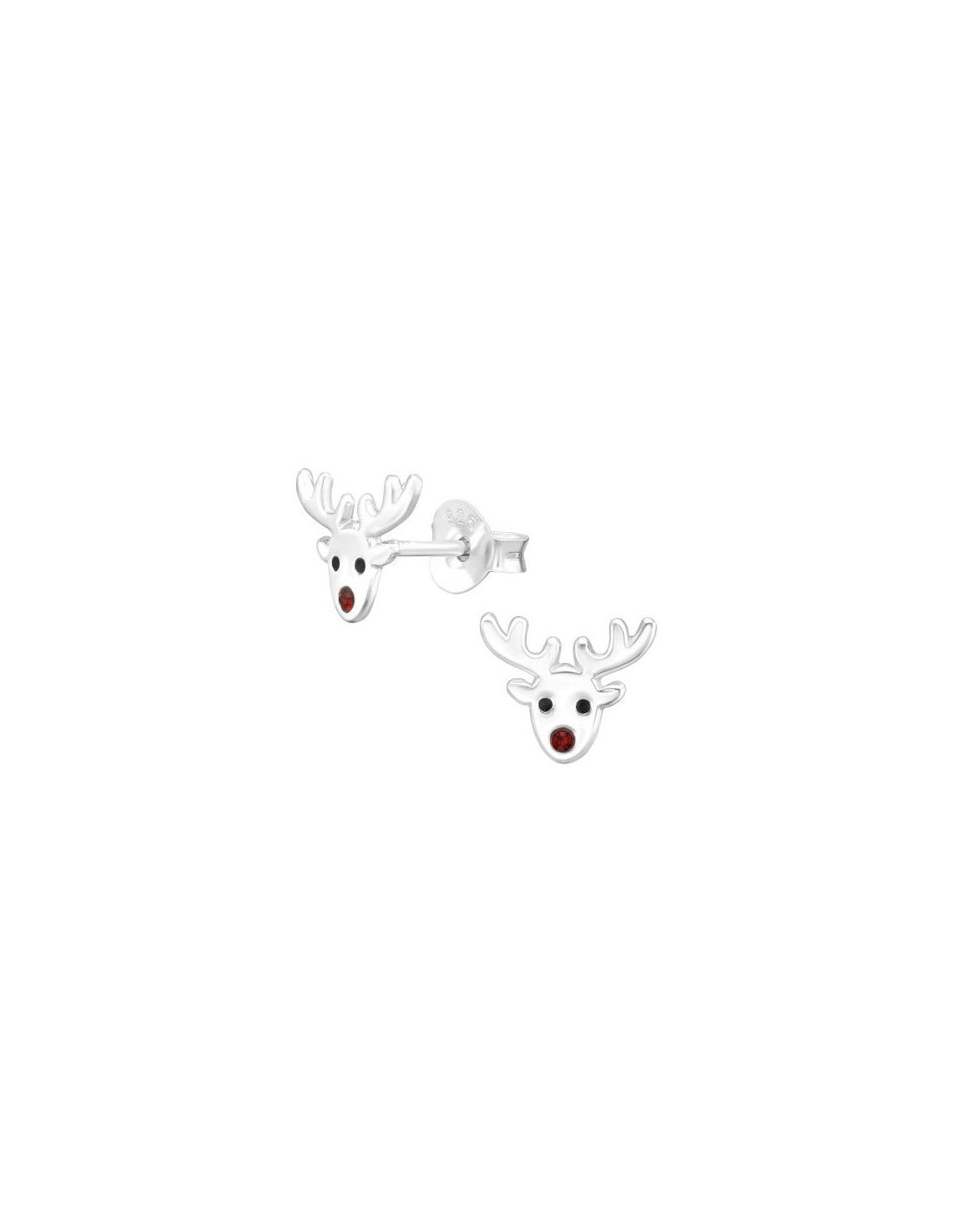 Aros para niñas Reindeer - 9 mm x 7 mm