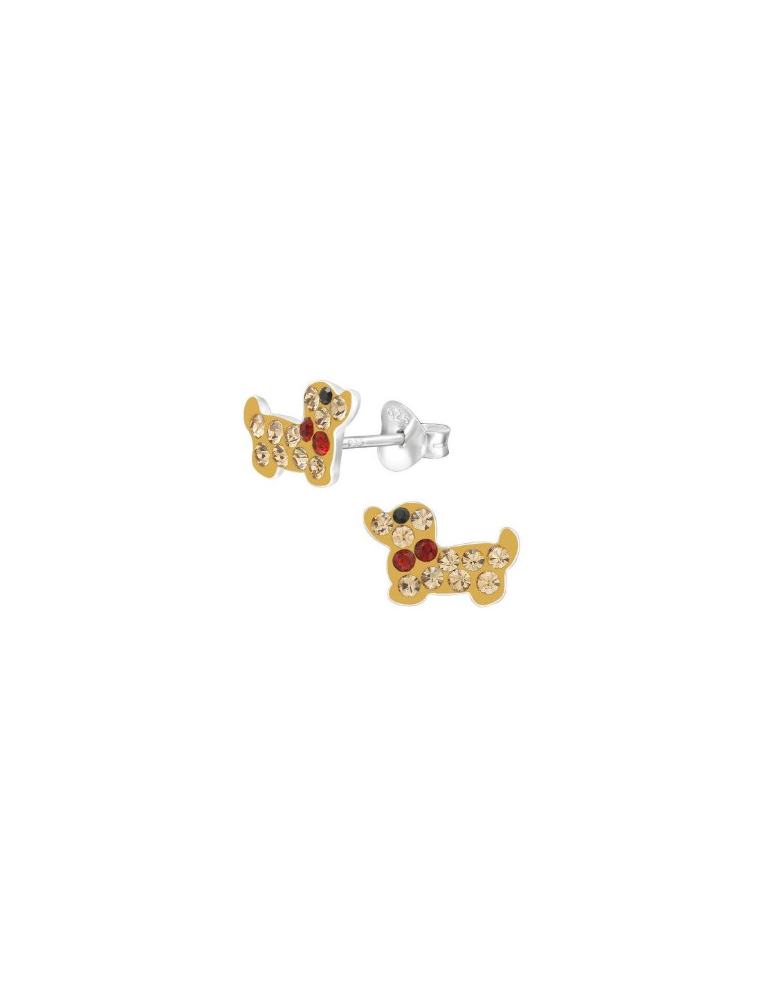 Aros para niñas Dachshund Dog - 10 mm...