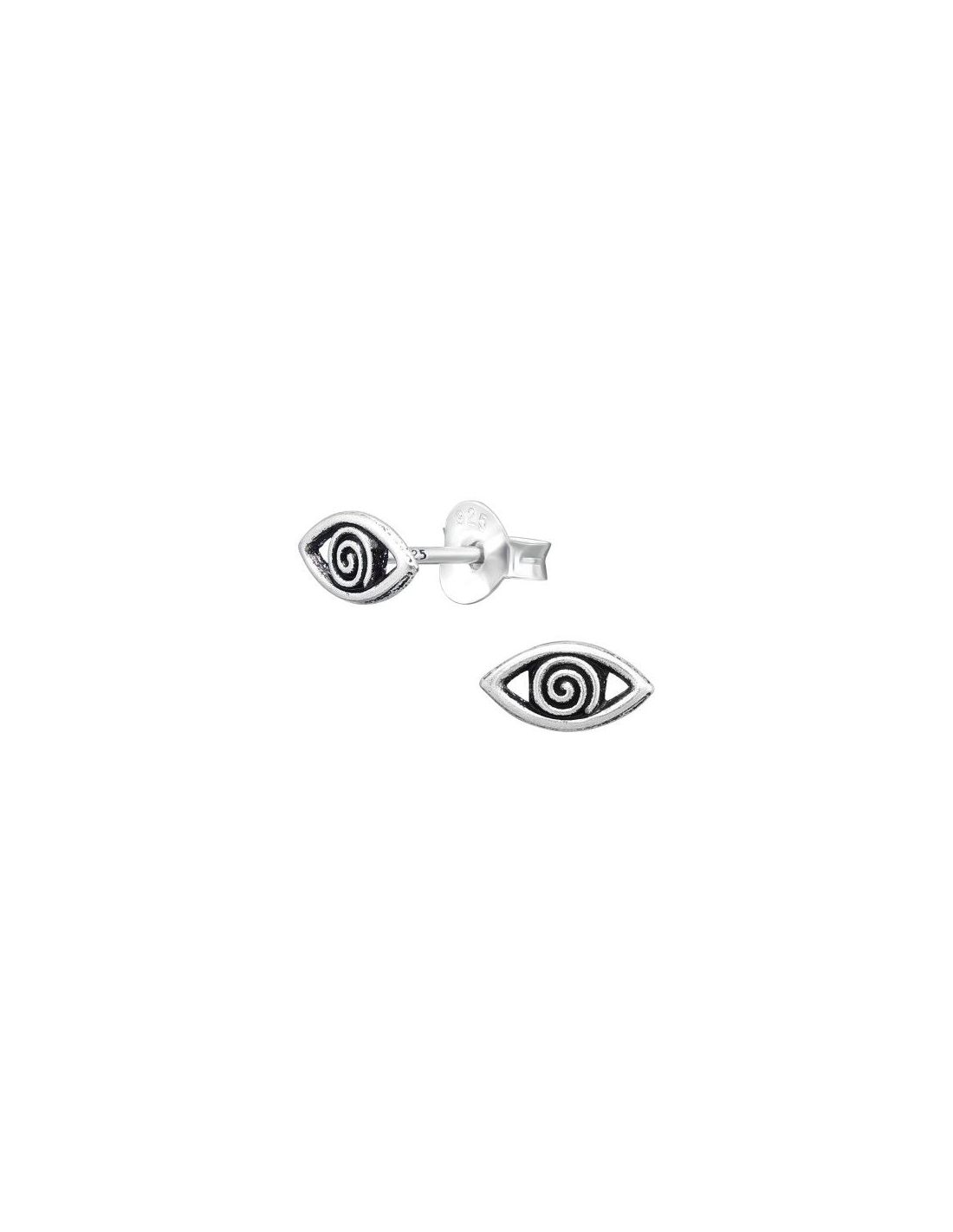 Aros para niñas Evil Eye - 8 mm x 4 mm