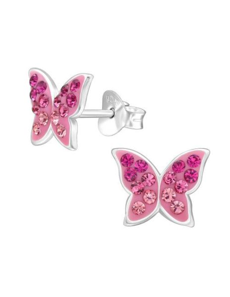 Aros para niñas Butterfly -...