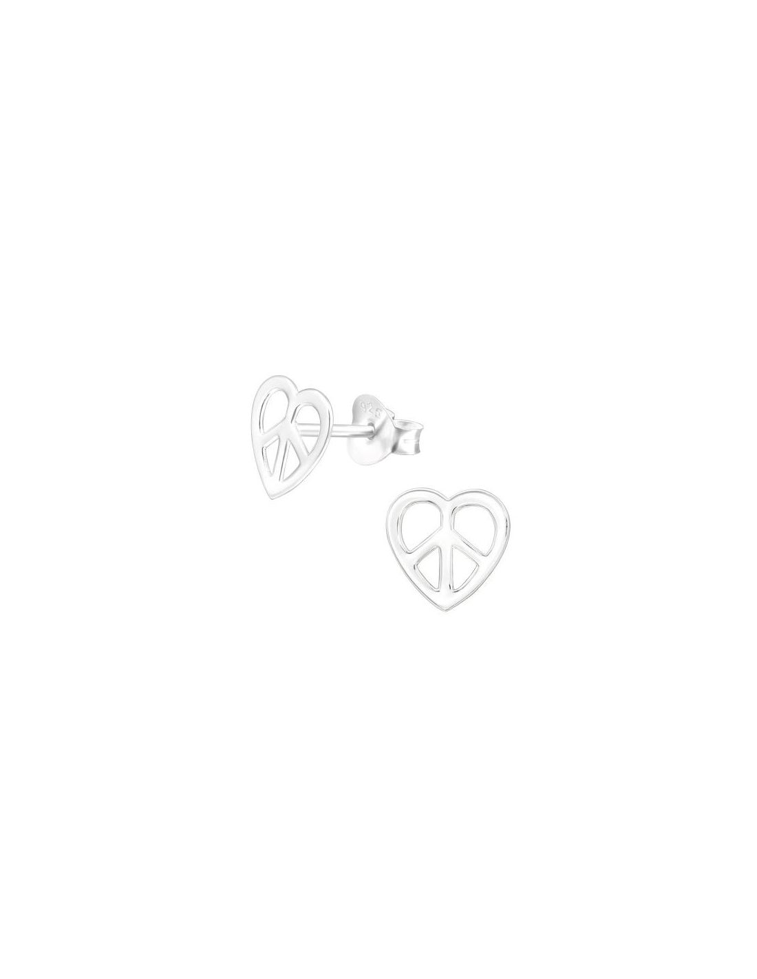 Aros para niñas Heart - 8 mm x 8 mm