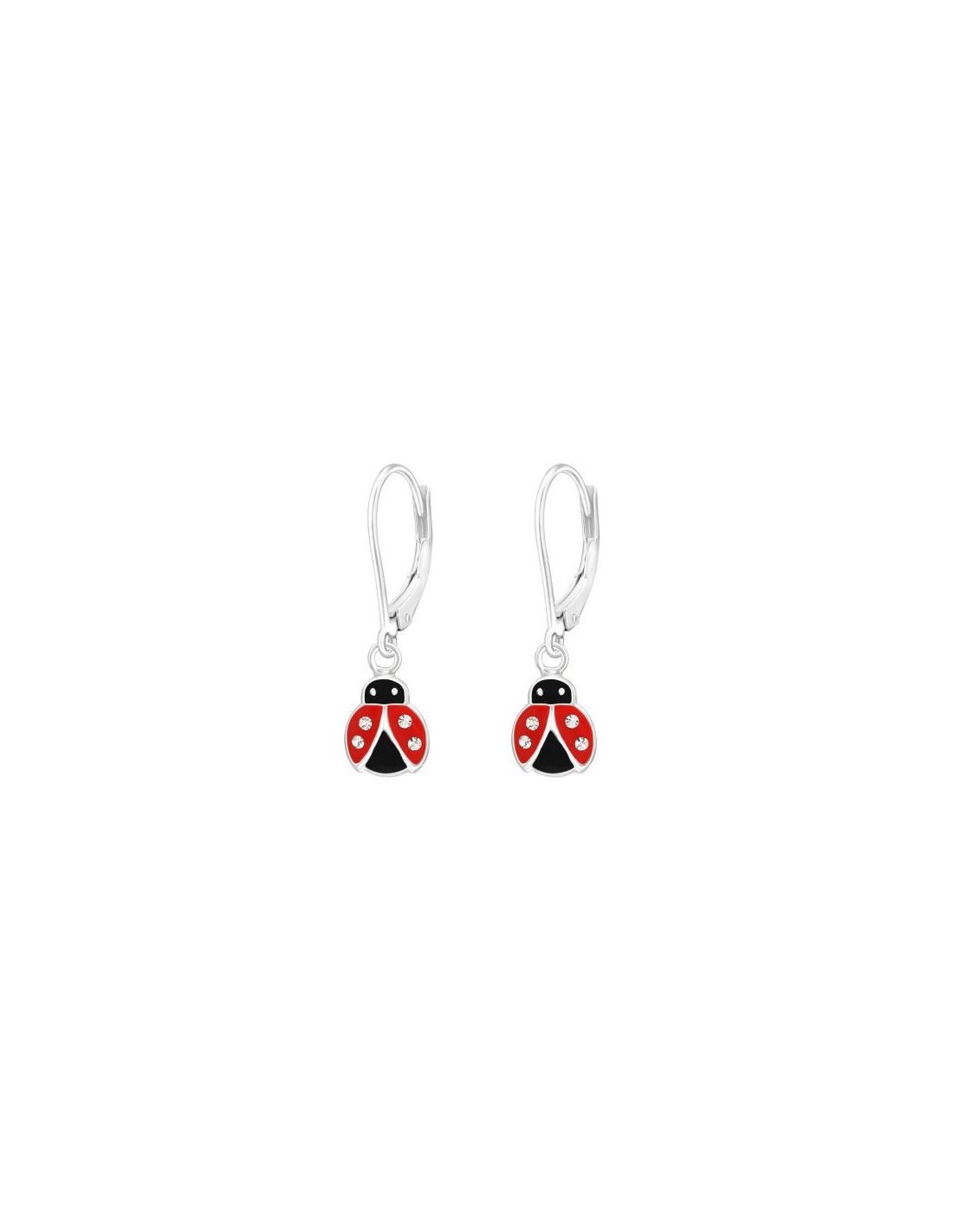 Aros para niñas Ladybug - 7 mm x 8 mm