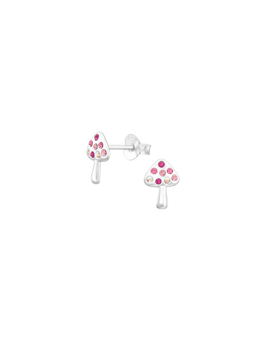 Aros para niñas Mushroom - 6.5 mm x 9 mm