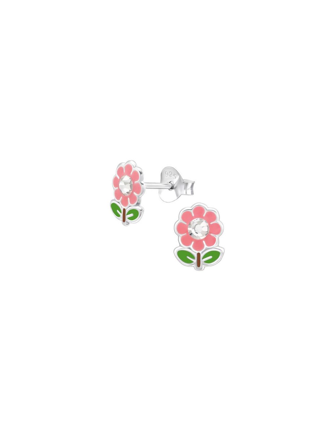 Aros para niñas 8Mm Flower - 6 mm x 8 mm