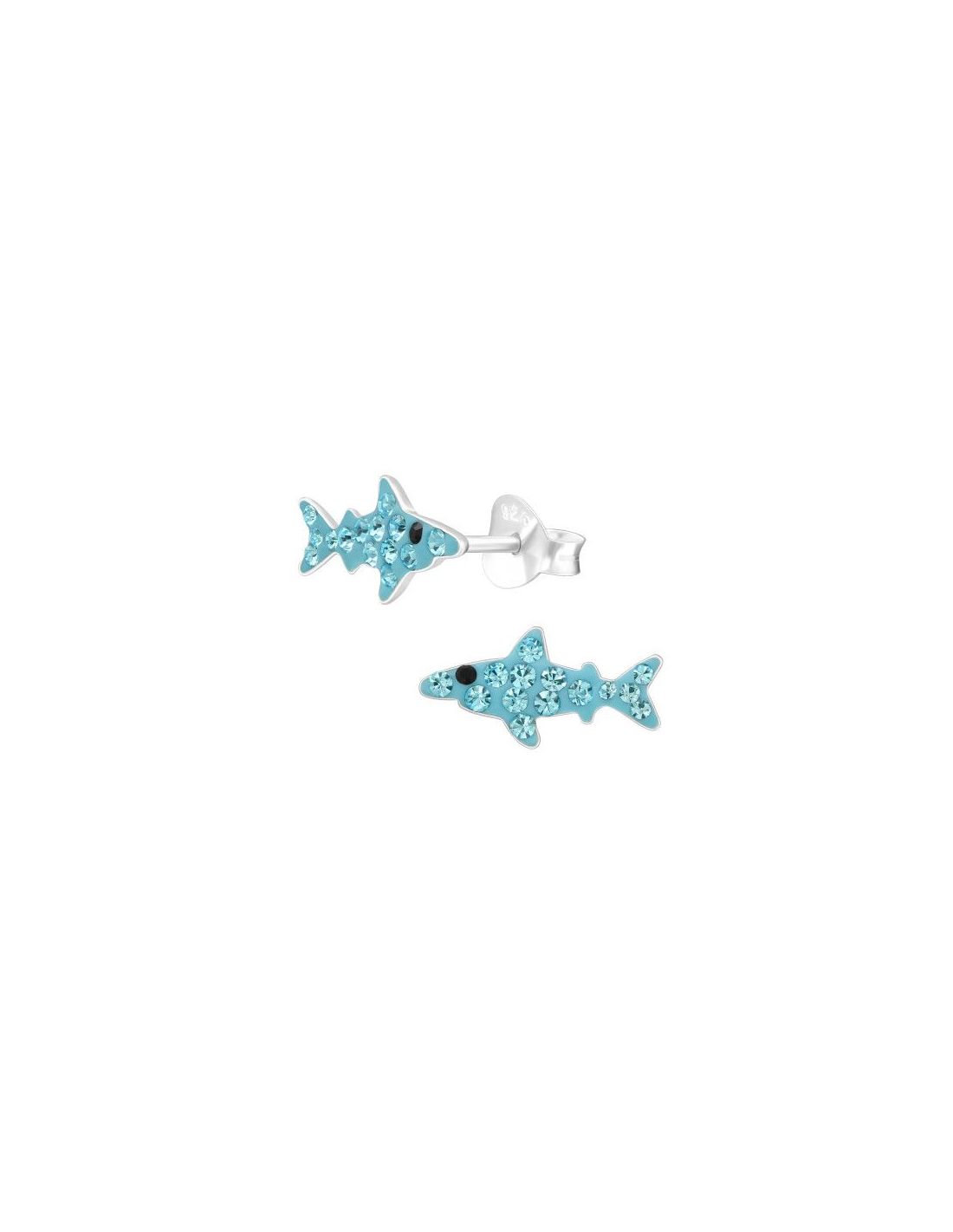 Aros para niñas Shark - 12.5 mm x 6 mm