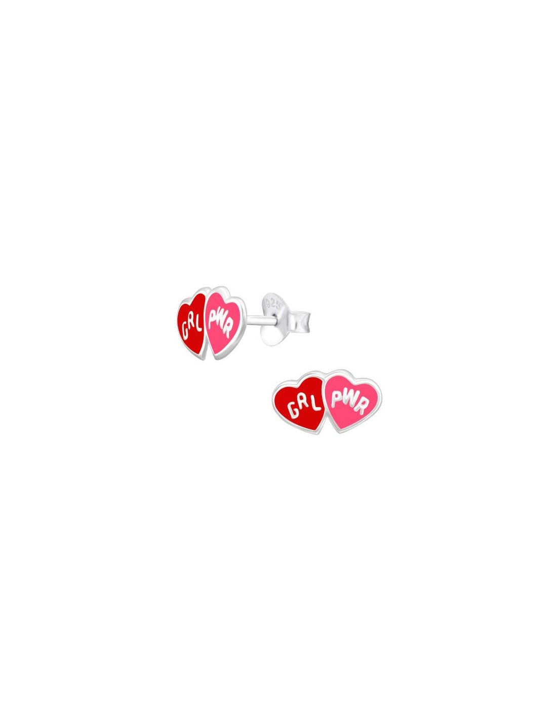Aros para niñas Hearts - 11 mm x 6 mm