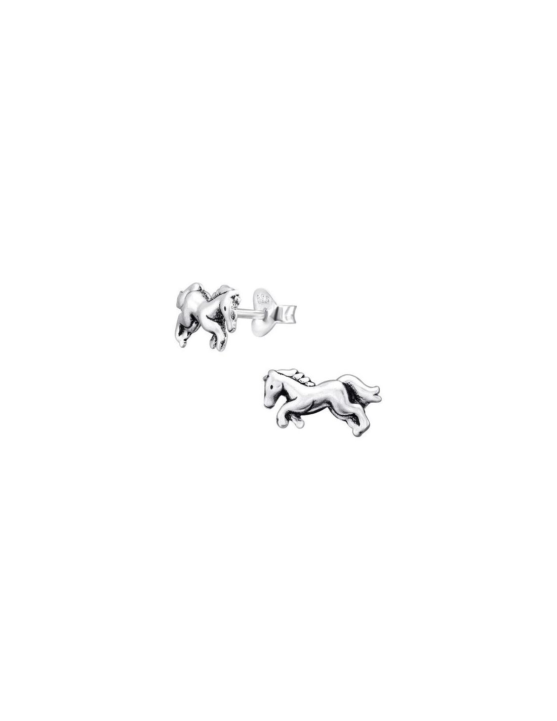 Aros para niñas Horse - 12 mm x 6 mm