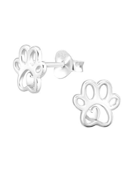 Aros para niñas Paw Print -...