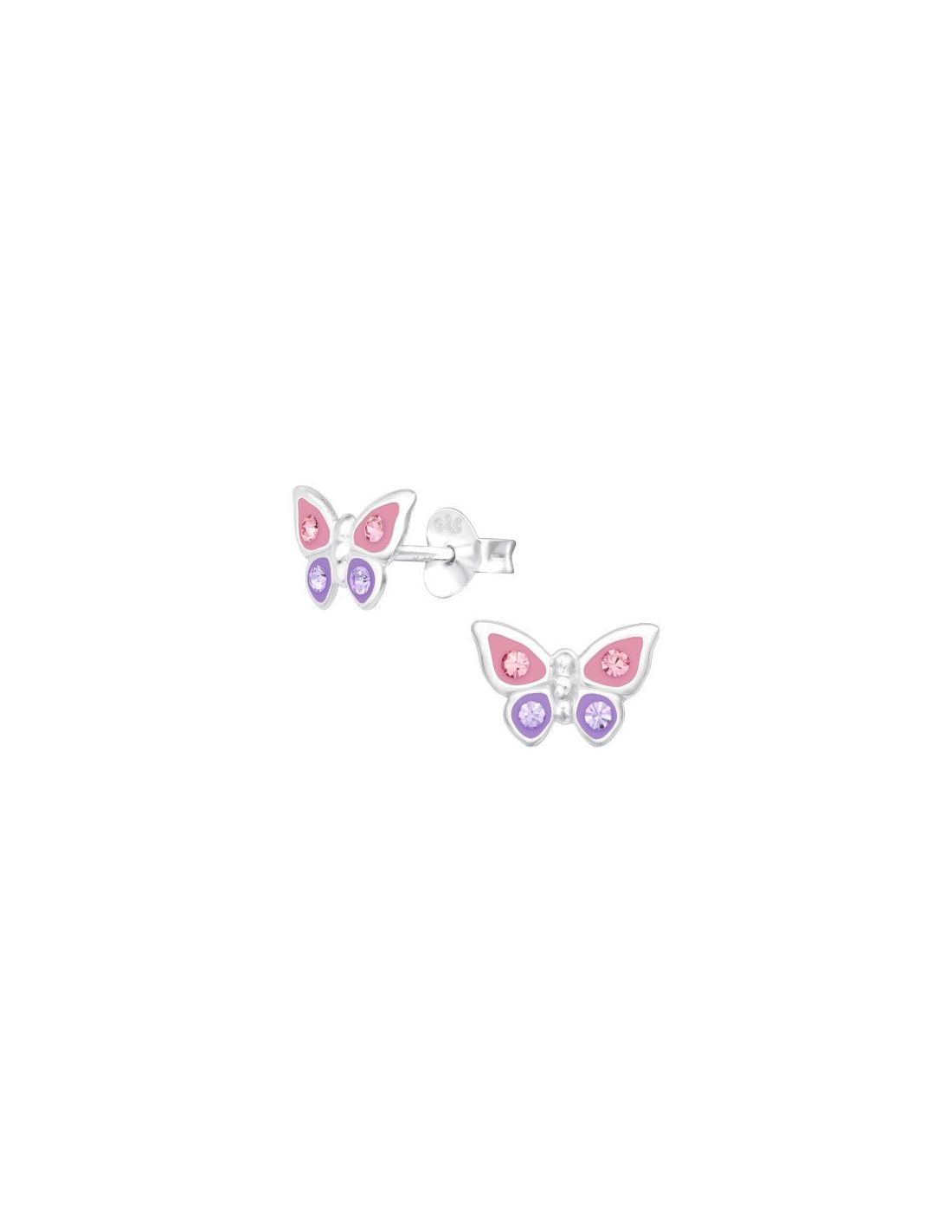 Aros para niñas Butterfly - 9 mm x 6 mm