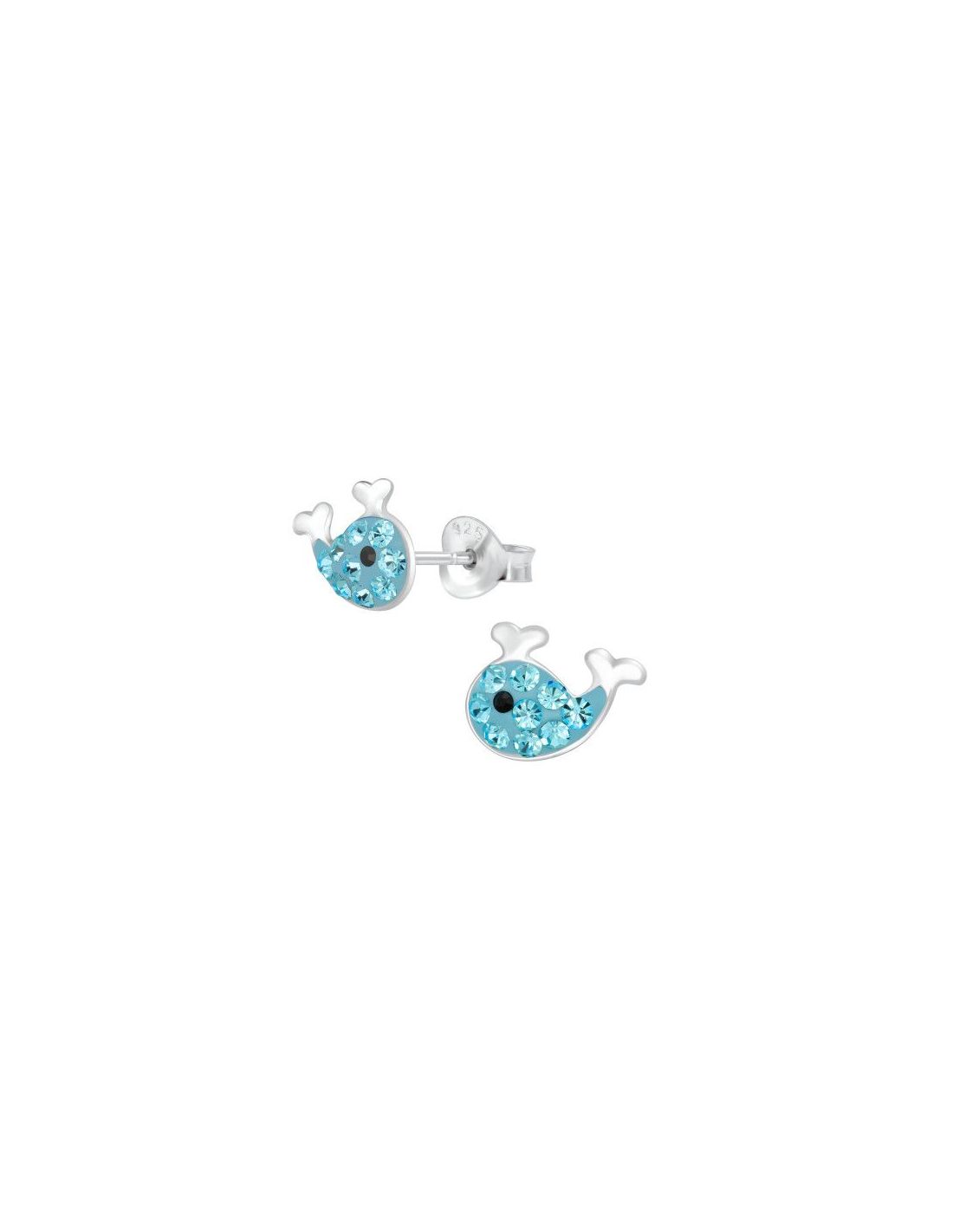 Aros para niñas Whale - 9 mm x 7 mm
