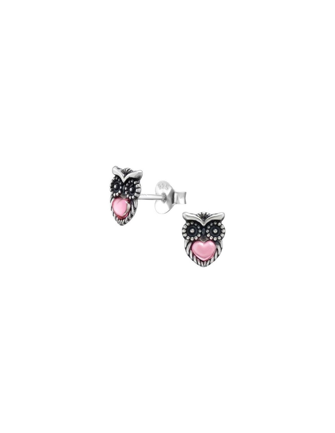 Aros para niñas Owl - 6 mm x 8 mm