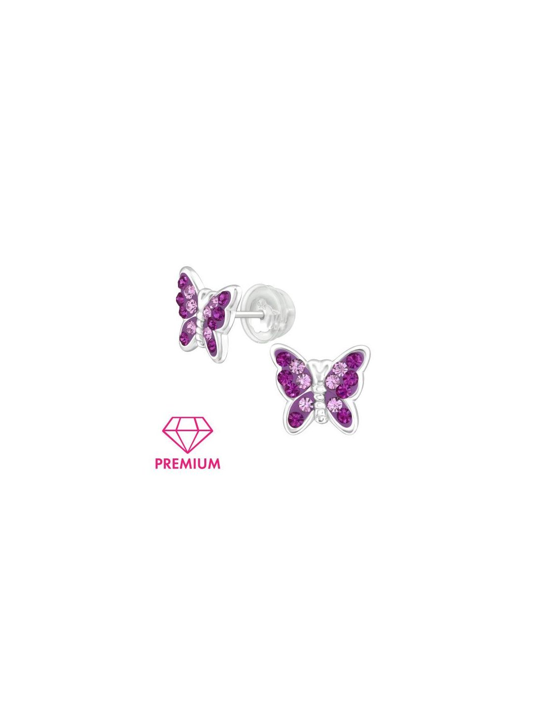 Aros para niñas Butterfly - 10 mm x 9 mm