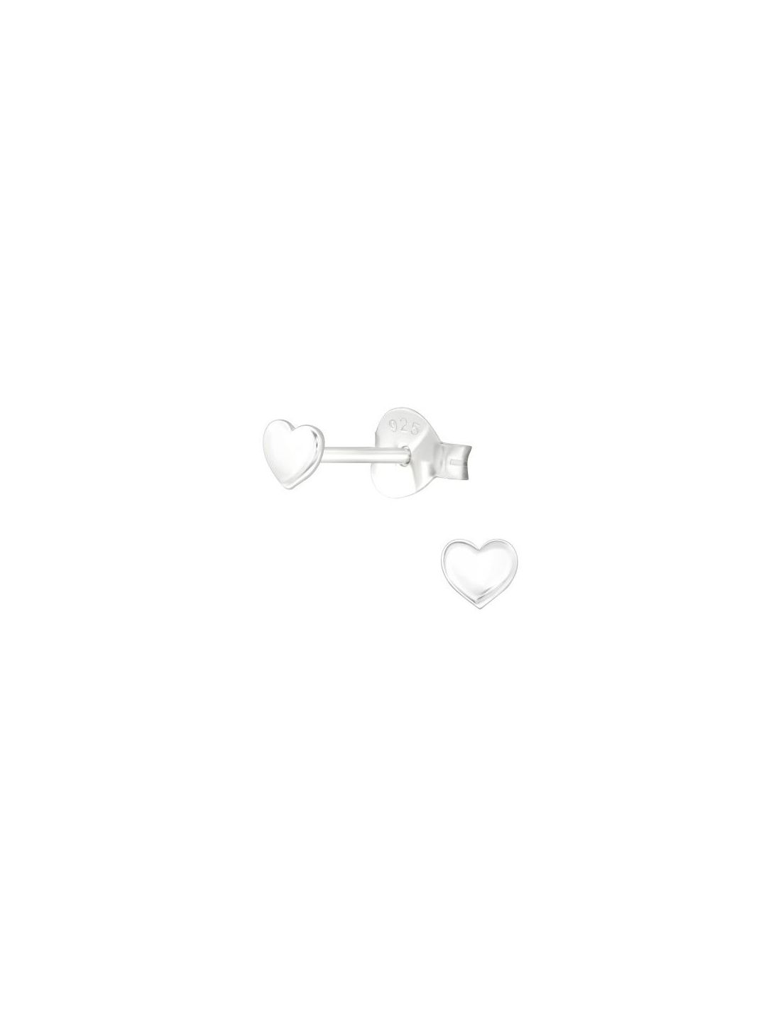 Aros para niñas Heart - 3.6 mm x 3.2 mm