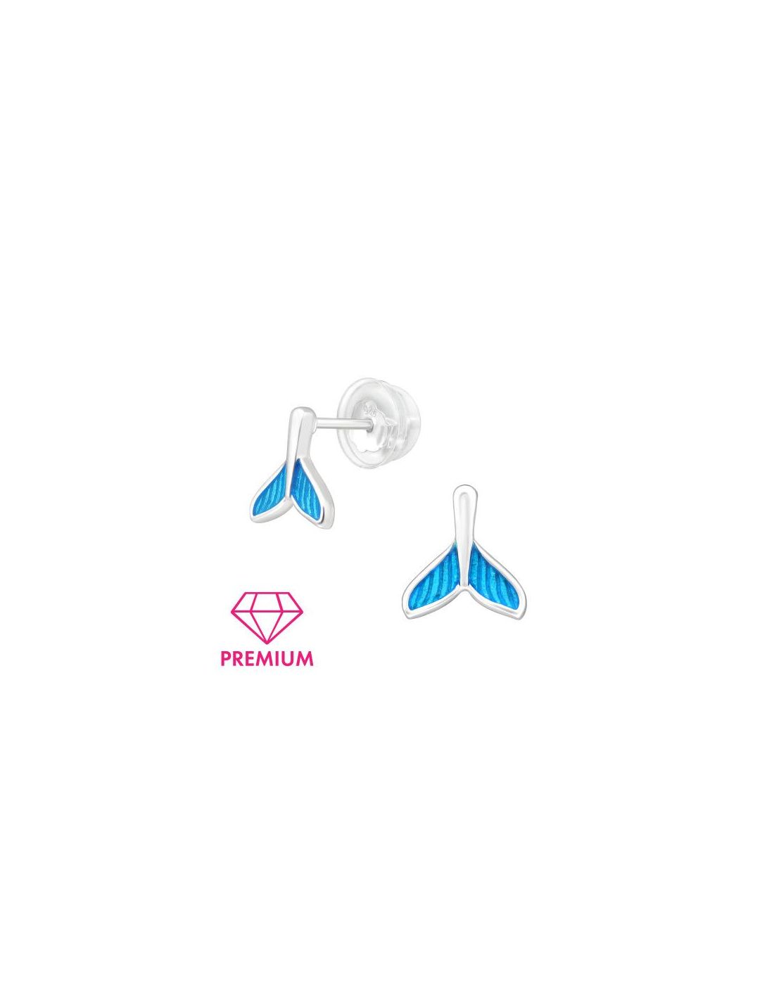 Aros para niñas Whale's Tail - 8 mm x...