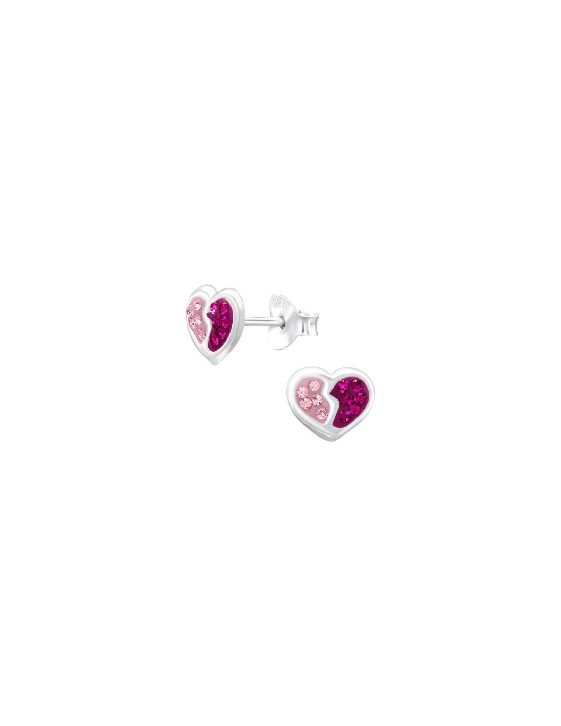 Aros para niñas Heart - 7.7 mm x 6.5 mm