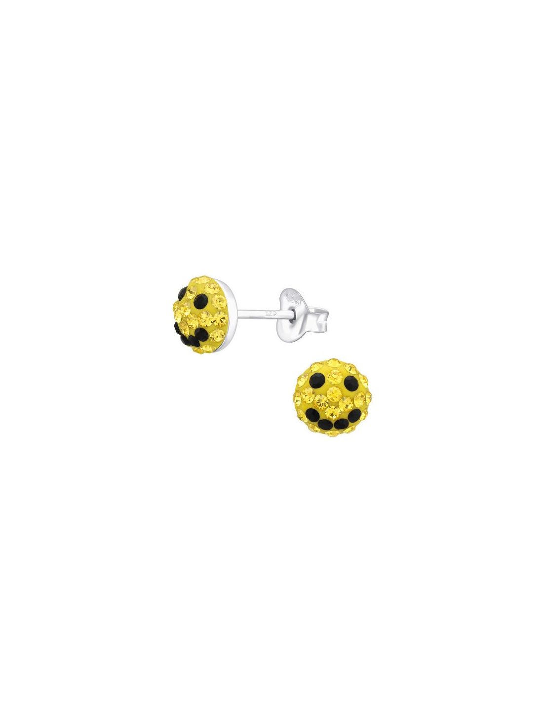 Aros para niñas Smile Face - 6 mm x 6 mm