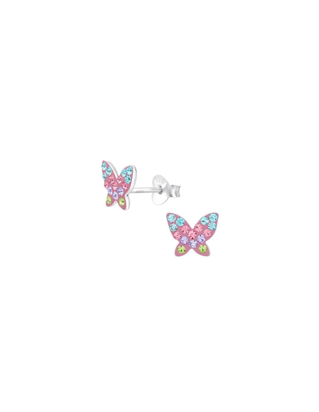 Aros para niñas Butterfly - 8 mm x 7 mm