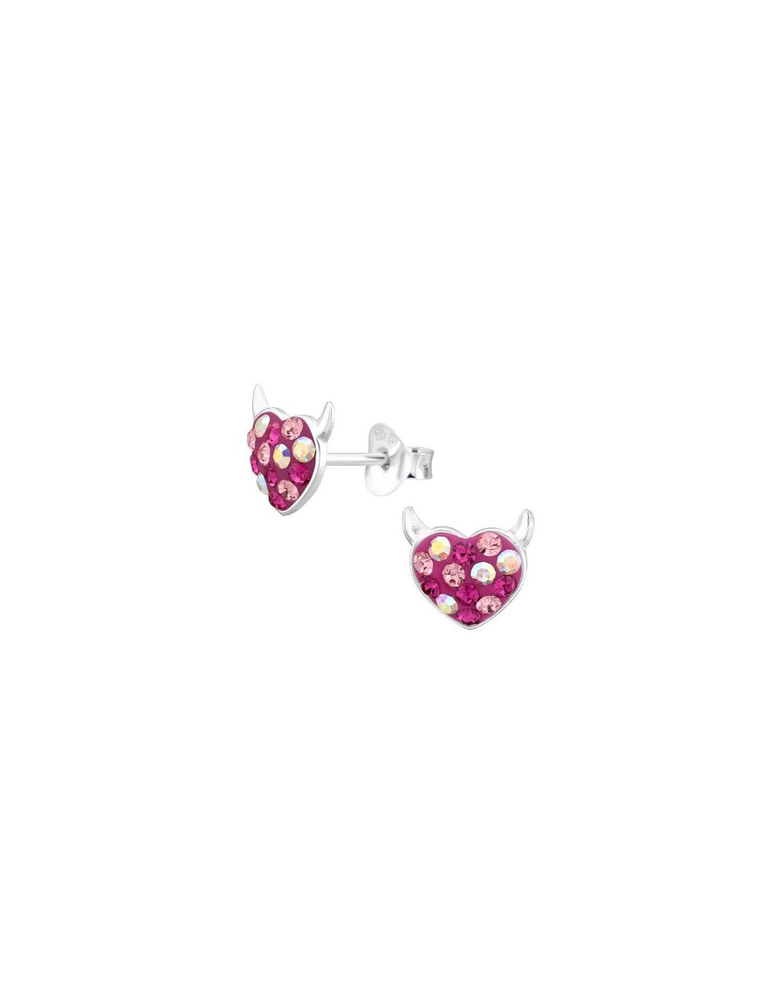 Aros para niñas Devil Heart - 8.2 mm...