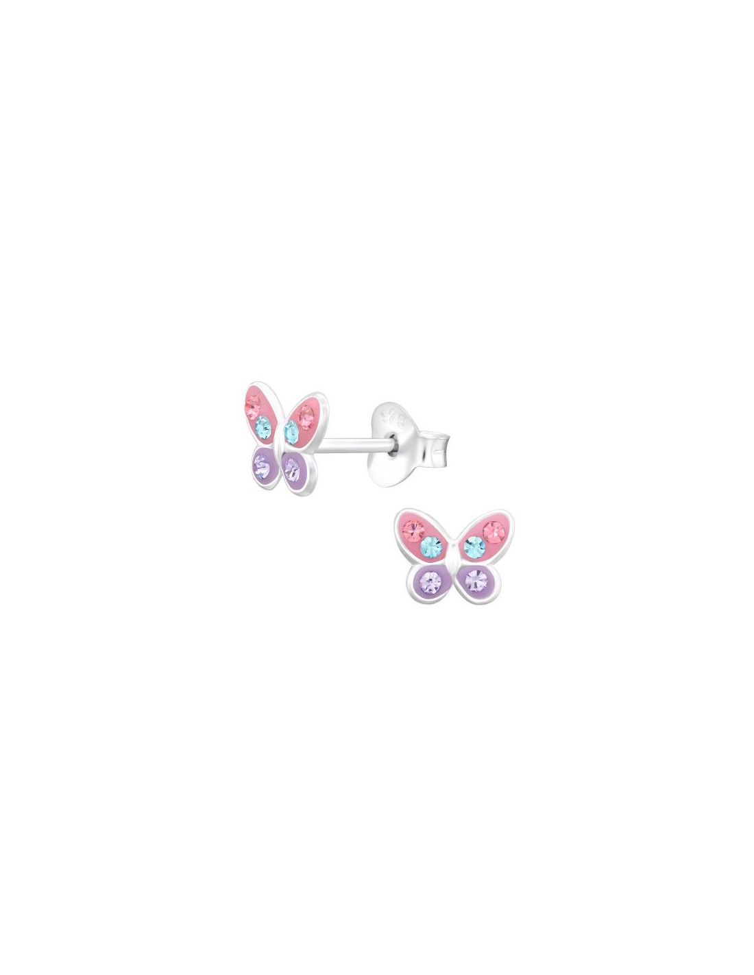 Aros para niñas Butterfly - 7.2 mm x...