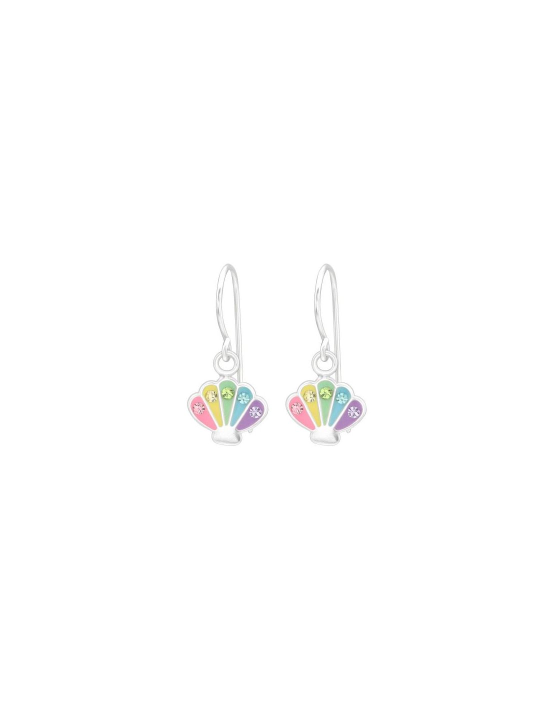 Aros para niñas Shell - 6.5 mm x 8 mm