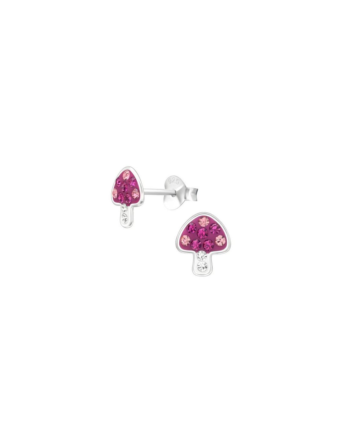 Aros para niñas Mushroom - 7 mm x 8 mm