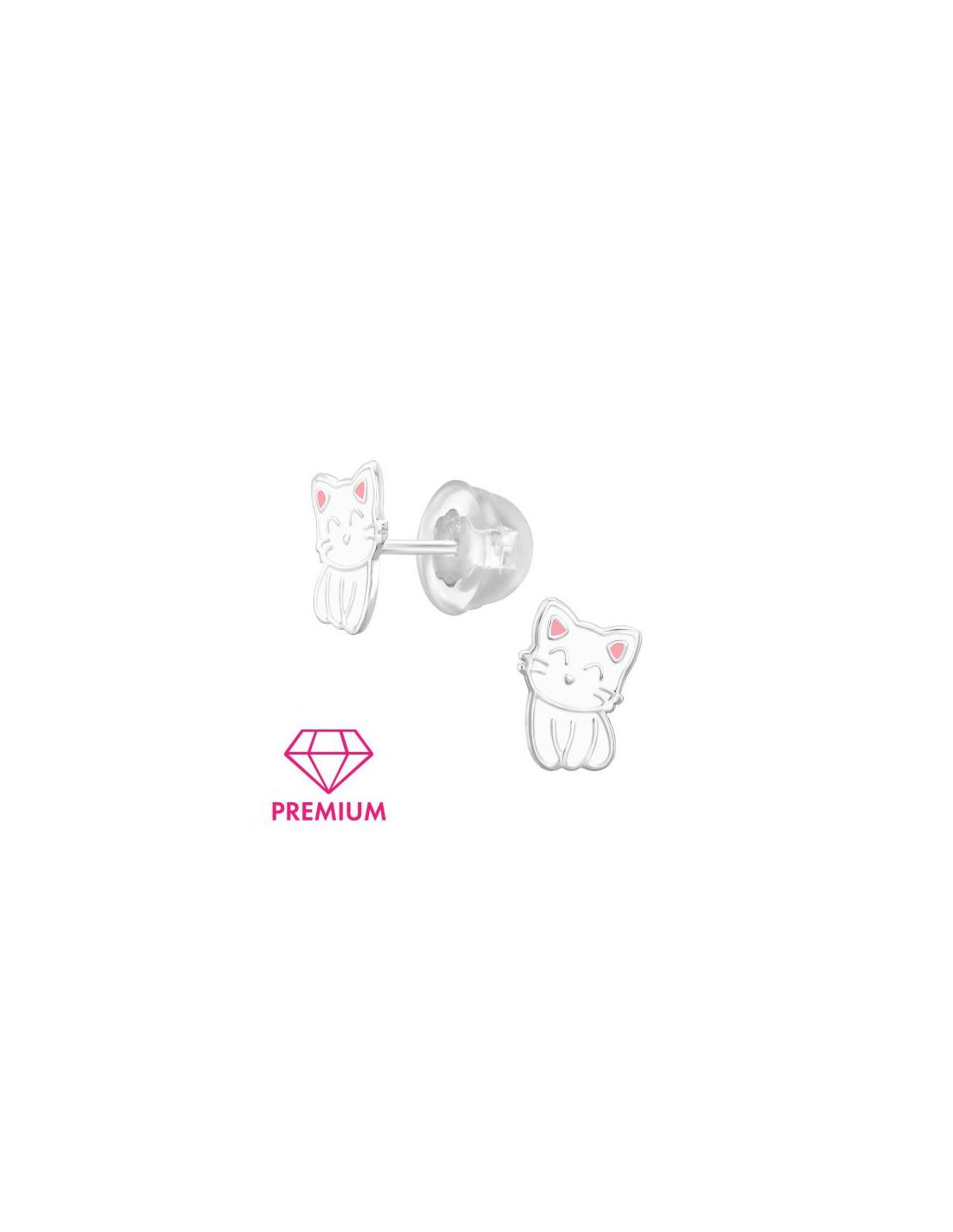 Aros para niñas Cat - 6.5 mm x 9.1 mm