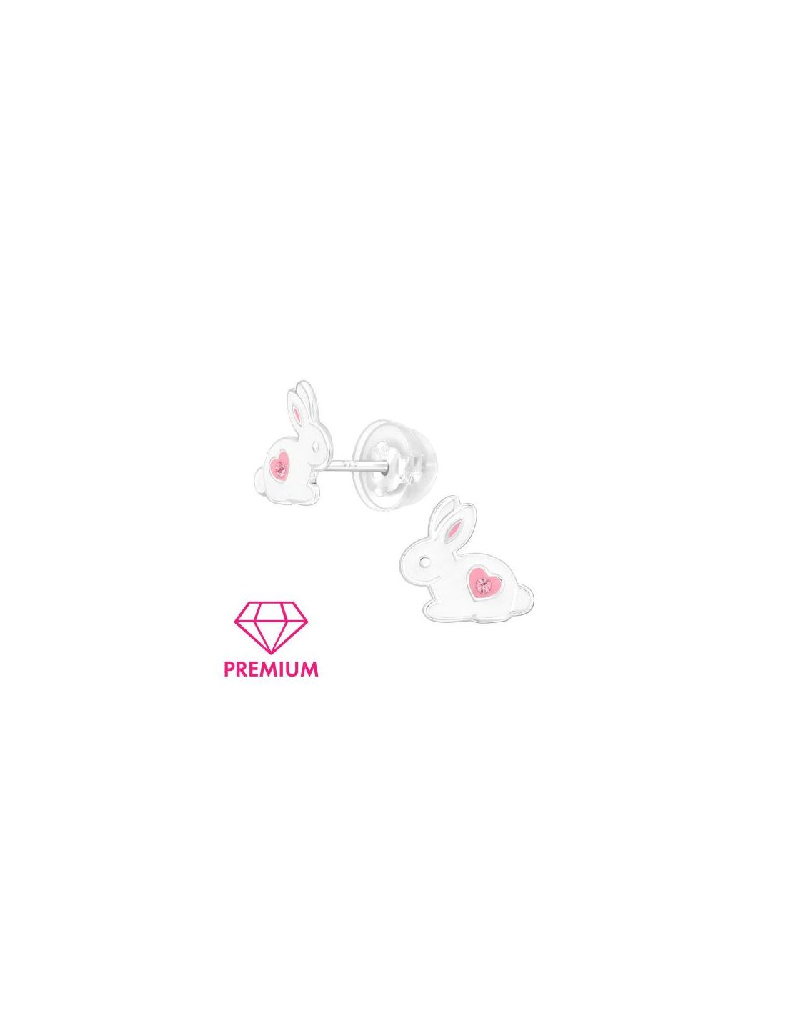 Aros para niñas Rabbit - 9.1 mm x 8.6 mm