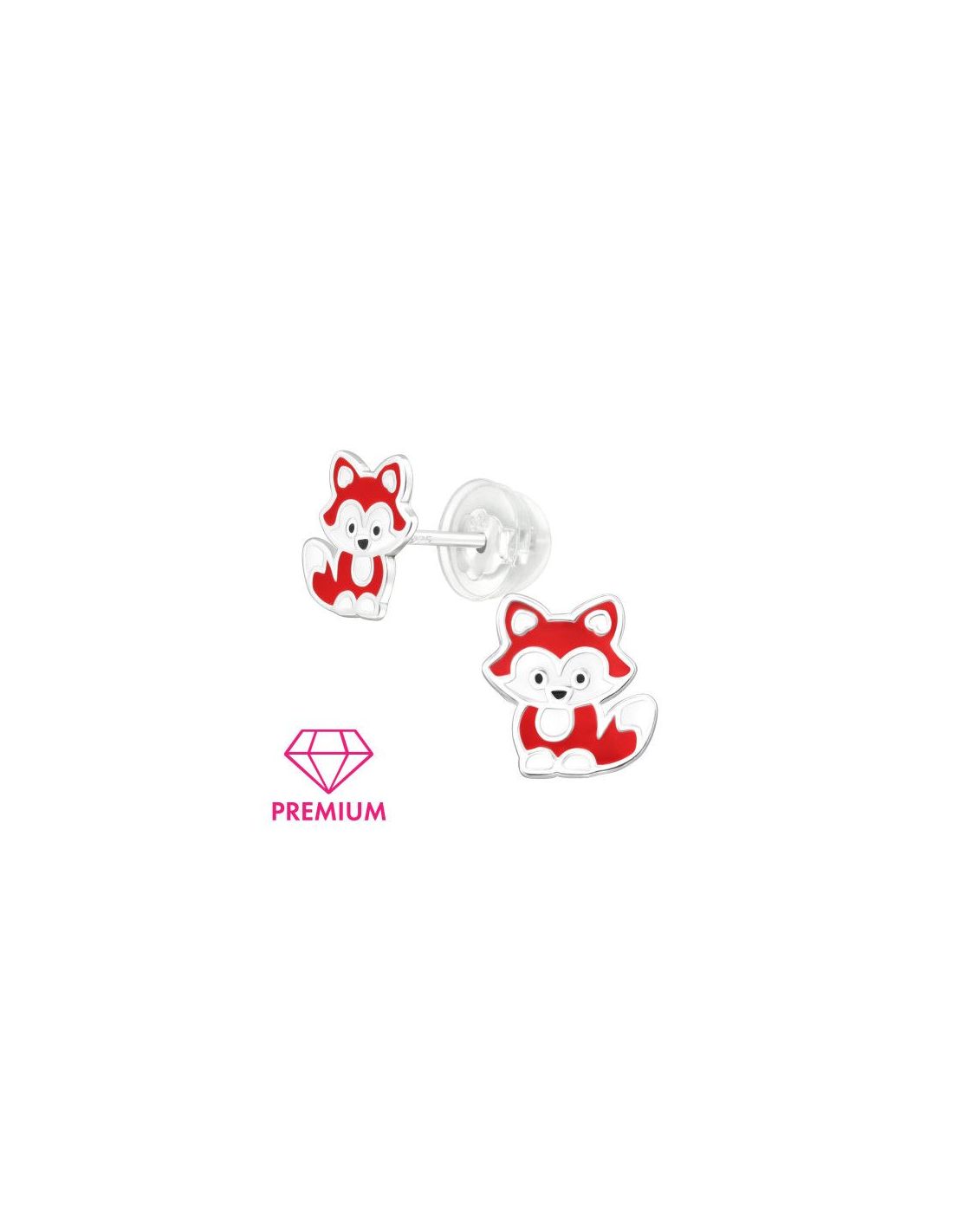 Aros para niñas Fox - 8 mm x 8.6 mm
