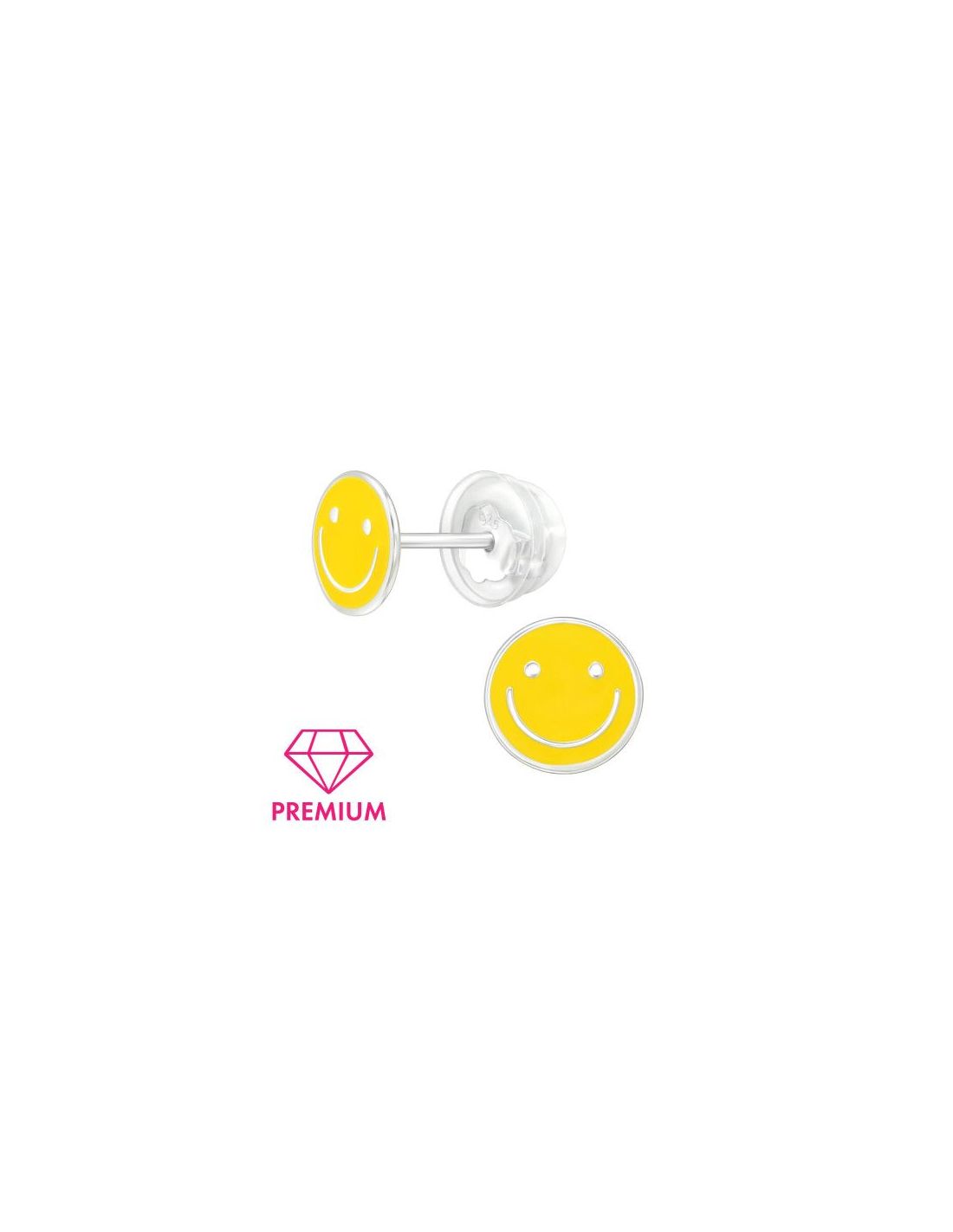 Aros para niñas Smiley - 7.3 mm x 7.3 mm