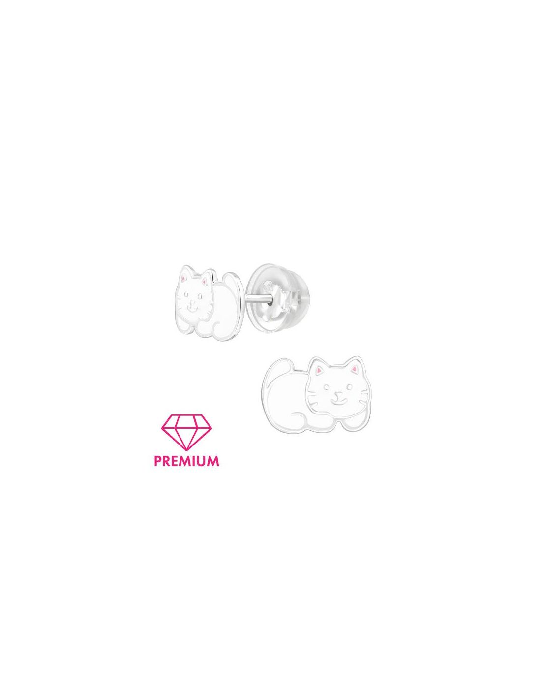 Aros para niñas Cat - 9.3 mm x 6.5 mm