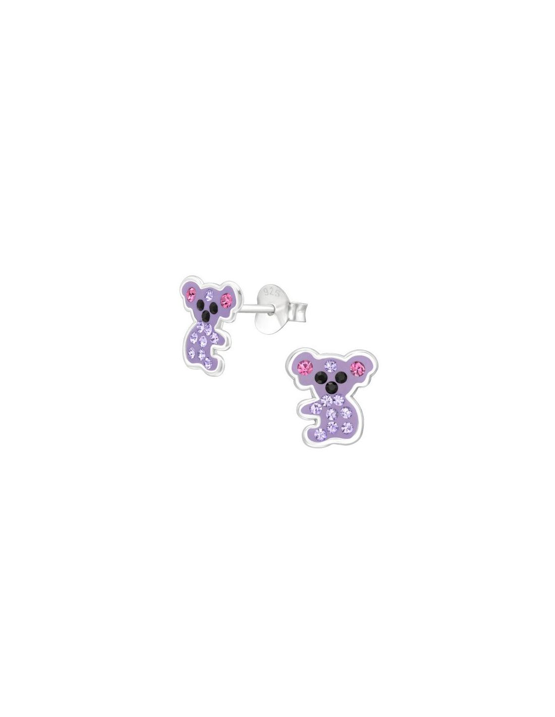 Aros para niñas Koala - 8 mm x 8.8 mm