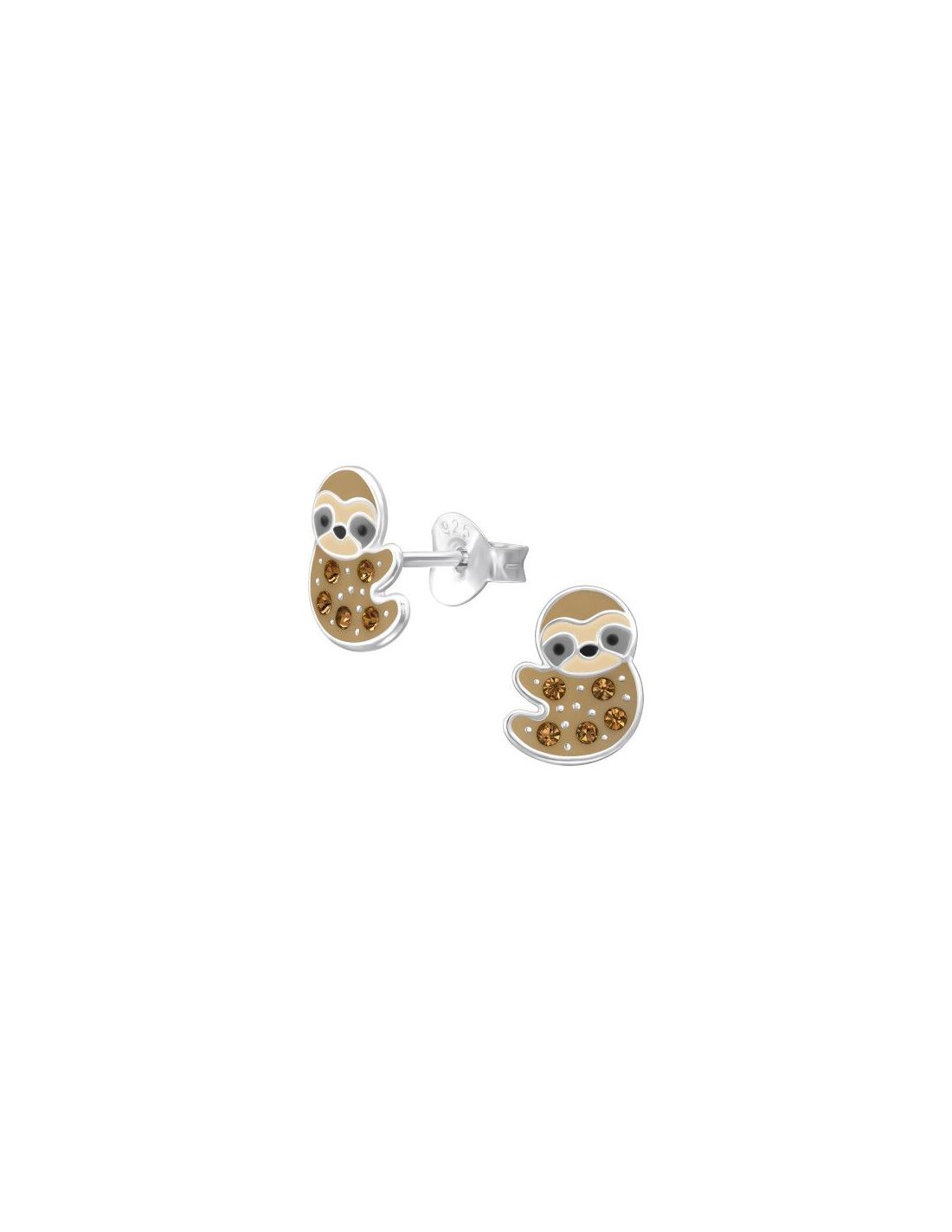 Aros para niñas Sloth - 6.8 mm x 8.8 mm