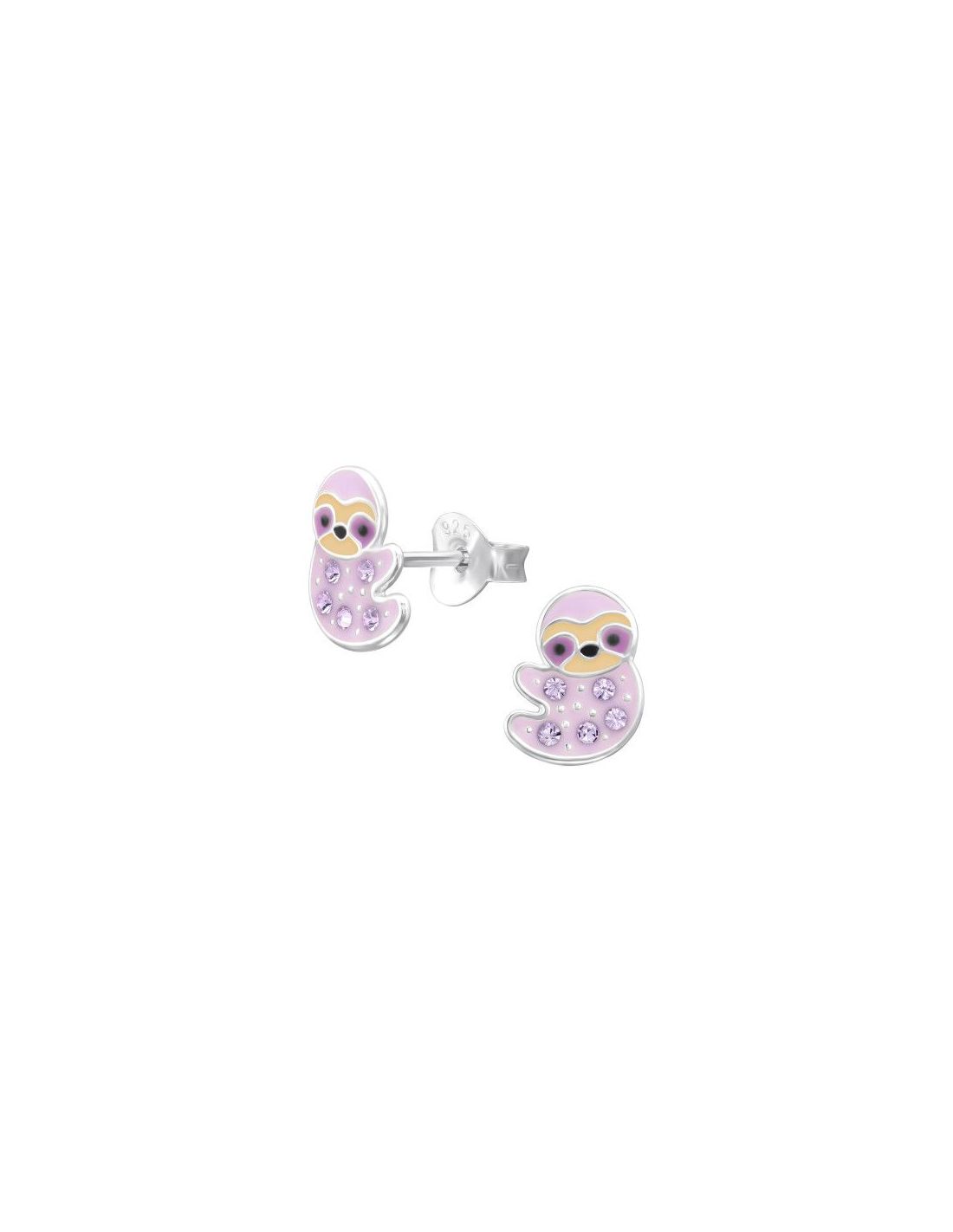 Aros para niñas Sloth - 6.8 mm x 8.8 mm