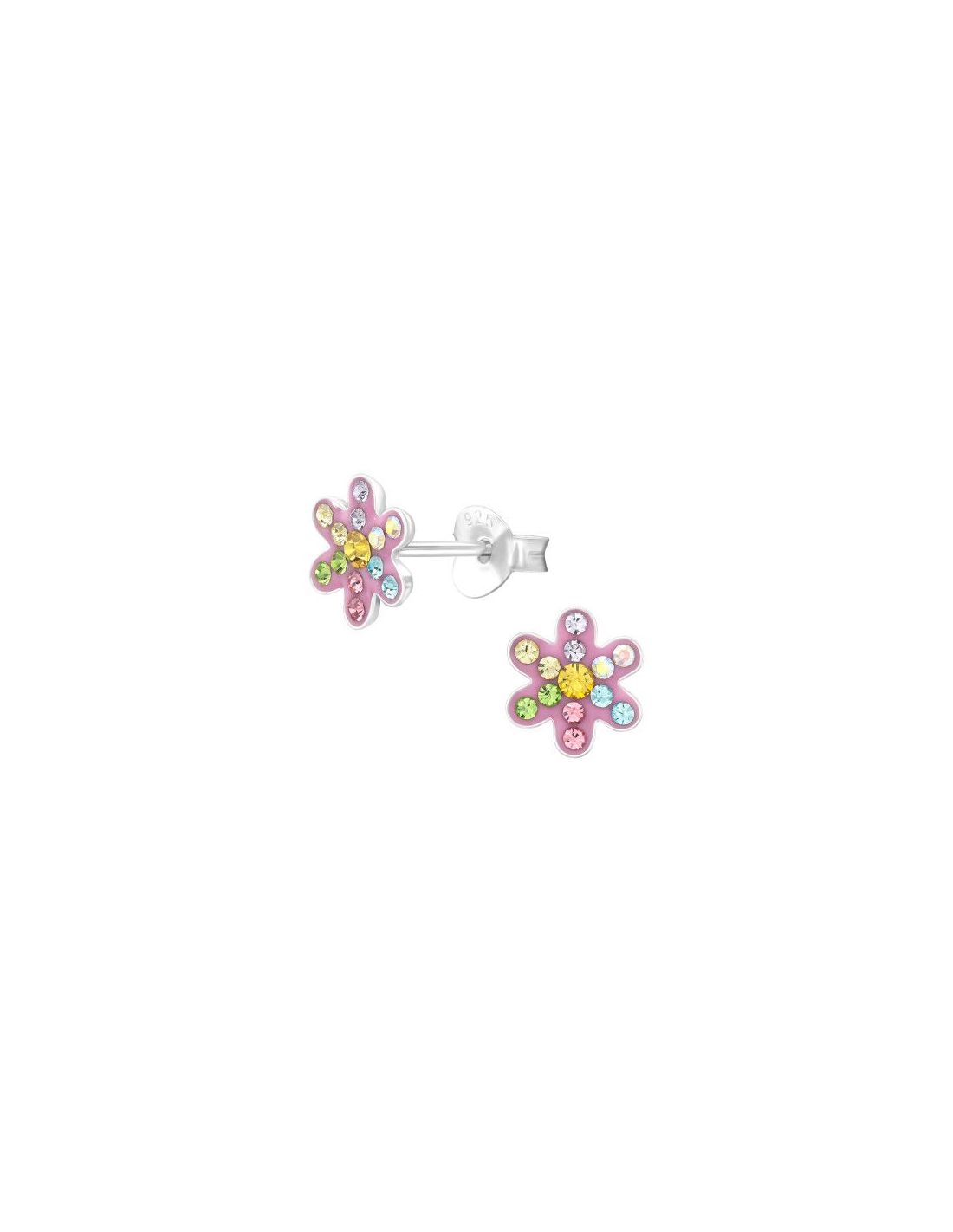 Aros para niñas Flower - 7 mm x 7.7 mm