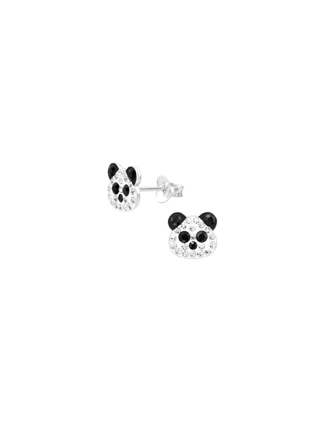 Aros para niñas Panda - 8.4 mm x 7.9 mm