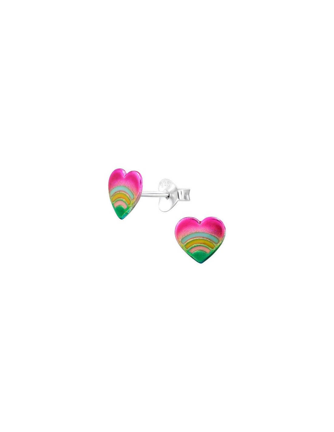 Aros para niñas Heart - 7.5 mm x 6.7 mm